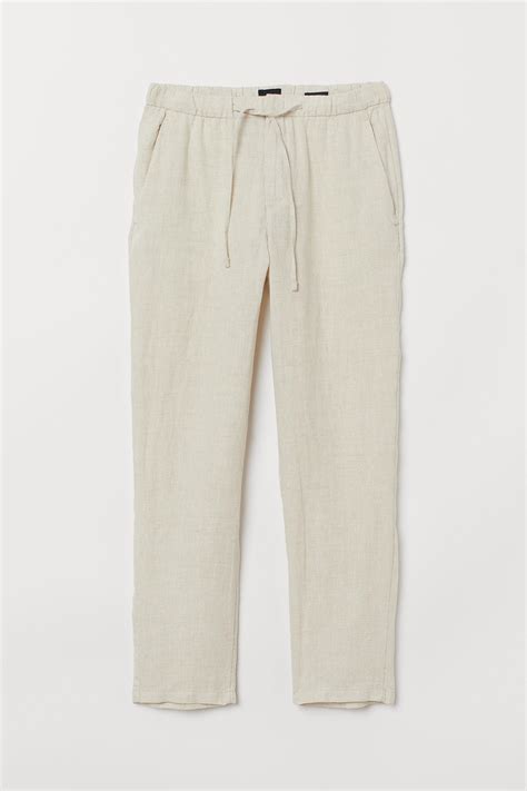 h m linen pants|h&m linen blend pants.